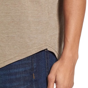 Vente en gros de la meilleure qualité 95% coton 5% Spandex pour hommes QEM Custom Made Color Cheap Price T Shirts 2025 - Product Image 4