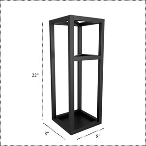 ที่วางร่มโลหะสีดำแบบมินิมอลสำหรับเก็บร่ม ที่วางไม้เท้า และอุปกรณ์กีฬา ผลิตด้วยมือจากอินเดีย - Product Image 4