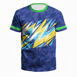Camiseta de fútbol para hombre a precio razonable, personalizada, nueva moda, ropa deportiva, logotipo personalizado, impresión personalizada. - Product Image 1