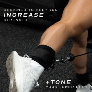 Sangles de cheville personnalisées avec logo et fermeture Velcro, support de cheville en néoprène durable pour l'entraînement des fessiers, des jambes et la remise en forme - Product Image 3