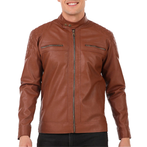 Veste en cuir pour homme sur mesure, fermetures éclair personnalisées, haute qualité, coupe-vent, respirante, veste de moto fabriquée avec les meilleurs matériaux - Product Image 1