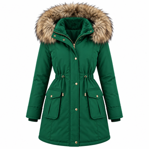 Veste de sport décontractée grande taille, parka chaude et isolante pour femme, manteau avec rembourrage en coton, vente en gros - Product Image 5