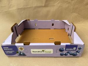 Cajas de Cartón Corrugado para Frutas, Embalaje Resistente Personalizado, Bandejas de Cartón de 3/5/7 Capas para Envío de Arándanos - Product Image 2