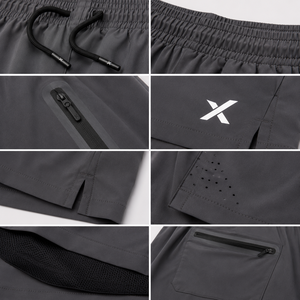 Pantalones Cortos Deportivos para Hombre X Sports City, con Cordón, de Secado Rápido, Tejido de Poliéster y Elastano, Color Sólido, Casuales, para Gimnasio y Running - Product Image 4