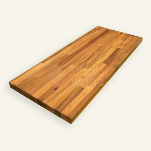 Tablas de Madera de Acacia con Juntas a Dedillo, Serie EuroStyle |   Cubierta para Aceite de Diseño Europeo para Uso en Interiores, Mesas y Encimeras - Product Image 1