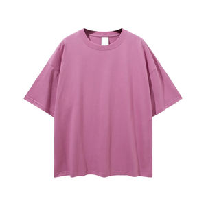 T-shirt Oversize Homme en Coton à Manches Courtes, Coupe Boxy, Grammage Lourd, Personnalisable par Impression par Transfert Thermique, Tailles Fortes, pour Clubs et Salles de Sport, Vente en Gros OEM - Product Image 3