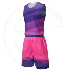Low MOQ Custom Breathable Mesh Digital Print Winter Short Sleeve Unisex Basketball Jersey Uniform Reversible Team Name Design - Product Image 1