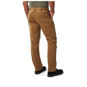Pantalones de Trabajo para Hombre, Color Marrón, Corte Recto, Múltiples Bolsillos, Material de Lona, Transpirables, Peso Medio, Estilo Otoñal - Product Image 4