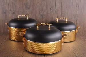 Olla de Servir de Acero Inoxidable con Tapa, Calentador de Alimentos Tipo Buffet, Cazuela, Contenedor de Servicio para Cocina y Catering - Product Image 2