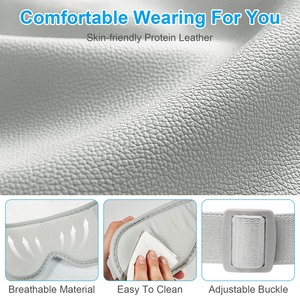 Wireless Rechargeable Eye Massager with Heat Music & Air Pressure Relaxing <b>Vibrating</b> Eye Mask for <b>Men</b> Women & Elders - Product Image 5