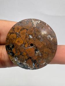 หน้าปัดนาฬิกา A K Gems Pietersite รุ่น ETH-10287 ขนาด 35 มม. ขัดเงาด้านเดียว รูปทรงกลม สำหรับงานทำนาฬิกา ผลิตในรัฐราชสถาน - Product Image 3