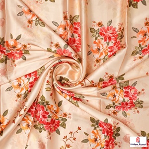 Luxury Japan Satin Textile Custom Printed Fabric Supplier for Bridal Gowns Fashion Apparel Home Decoration Bulk Export - Product Image 2