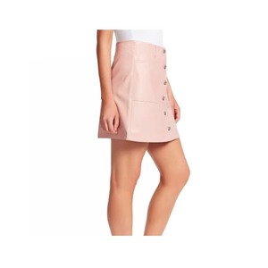 Jupe pour femme en cuir véritable de haute qualité, taille haute, sexy, vintage, hiver, tendance 2026, longueur midi - Product Image 4