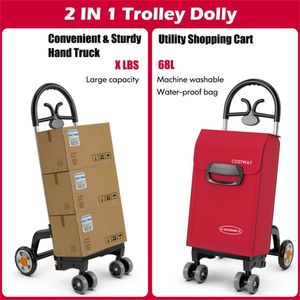 Red Folding Shopping Cart - Product Image 4