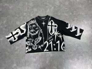 Camiseta Oversize de Algodón French Terry 100% Crudo con Bajo sin Rematar, Diseño DTG de Alta Calidad, Ajuste Holgado, para Hombre, Venta al por Mayor 2026 - Product Image 3