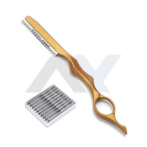 Rasoir professionnel pour barbier, pour effiler et texturiser les cheveux, avec peigne intégré, lame tranchante et durable, pour la mise en forme et la superposition des cheveux en salon - Product Image 2
