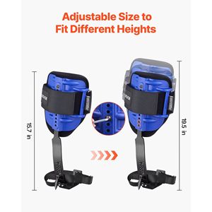 Set di Ramponi in Acciaio per Arrampicata su Alberi, Cinghie Regolabili in Altezza, Imbracatura con Capacità di Carico 350 Libbre, Accessori per Attrezzatura da Arrampicata - Product Image 6