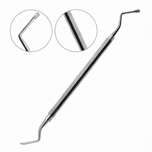 Cureta Ósea Lucas # Instrumento Quirúrgico Dental Ergonómico Manual con Mango Hexagonal y Puntas Dobles de 3mm para Extracción de Hueso y Curetaje - Product Image 2