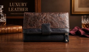 Brown Leather Pu Solid Pattern <b>Wallet</b> <b>Long</b> Clutch Purse Zipper Foldable Handbag for Women Daily Travel - Product Image 2