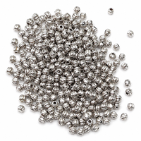 Entretoises ovales en métal blanc plaqué argent antique 4 mm 1,2 mm pour bracelet, collier et artisanat