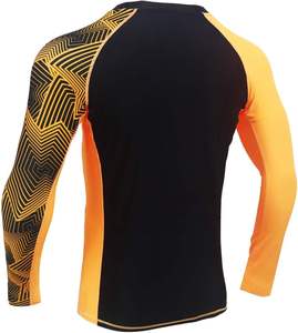 High Quality Long Sleeve Rash Guard for <b>Men</b>-100% Cotton Quick Dry & Breathable Custom Logo - Product Image 2