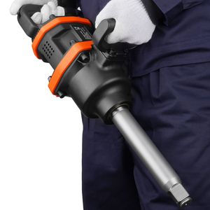 Clé à chocs pneumatique en métal de 1 pouce avec anse allongée de 8 pouces, couple de rotation inversé élevé de 3160 pi-lb, pistolet à chocs pneumatique de 1 pouce pour voitures - Product Image 1