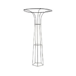 Nouvelle arrivée : Support de plantes en fer forgé pour clôture de jardin, peint argenté, facile à assembler pour plantes grimpantes, taille et forme personnalisables - Product Image 4