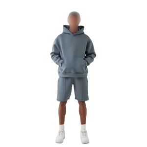 Ensemble d'entraînement d'été léger et respirant brodé avec logo personnalisé sport actif moderne vêtements de sport pour hommes pour l'extérieur impression de coupe décontractée - Product Image 3