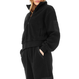 Sudadera con Capucha Corta de Moda al por Mayor para Mujer, Sudadera Oversize con Logo Personalizado, Estilo Urbano de Tendencia para Otoño/Invierno - Product Image 2