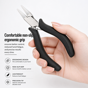 Nylon Jaw Flat Nose Pliers Jewelry Making Non Marring Tool <b>Wire</b> Bending Shaping <b>Craft</b> Repair Durable Hand Tool - Product Image 4