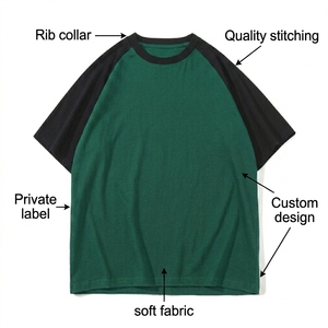 Spring and Summer Washed Old <b>Raglan</b> Shoulder Plus Size Men's T-shirt Oversized Loose Short sleeved <b>Top</b> unisex <b>top</b> - Product Image 5