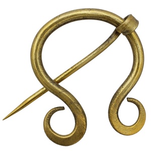 Carbon Steel Viking Cloak Pin <b>Ring</b> Fastener Medieval Brooch Handmade <b>Celtic</b> Design Penannular <b>Ring</b> Pin Pasha Enterprises - Product Image 2