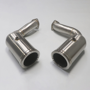 Downpipe ad alte prestazioni per Porsche <span class=keywords><strong>Cayenne</strong></span> Turbo <span class=keywords><strong>S</strong></span> E3 4.0T (2018 +) - 304 aggiornamento in acciaio inossidabile - Product Image 2