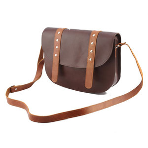Faux Fur Vintage Crossbody Bag with Arcuate Detachable Shoulder Strap Unisex Hunting Pouch Animal Prints Minimalist - Product Image 1