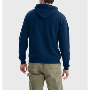 Sweat-shirt à capuche épais en coton bleu surdimensionné style vintage pour homme, idéal pour la course, le hip-hop, l'hiver et les activités de plein air, avec cordon de serrage et broderie 3D - Product Image 4