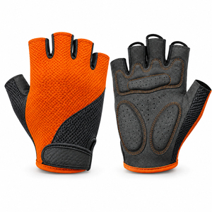 Guantes de Ciclismo de Medio Dedo Directos de Fábrica, con Amortiguación Duradera en la Palma, Logotipo Personalizado, OEM, Proveedor Mayorista de Exportación para Importadores - Product Image 5