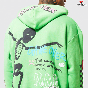 Conception personnalisée, entraînement hivernal, respirant, imprimé, écologique, unisexe, décontracté, col à capuche, uni, léger, 100% coton - Product Image 4