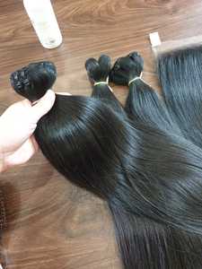 Paquete de cabello Remy vietnamita crudo 100%, 6-40 pulgadas de longitud, cabello liso de un solo donante, 100 $ - Product Image 2