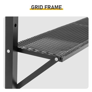 Gazebo a Doppio Tetto in Poliestere Kaki 3.3x12.5FT con Parasole Laterale Regolabile, Telaio Pieghevole Verniciato a Polvere Nera per BBQ in Villa - Product Image 6