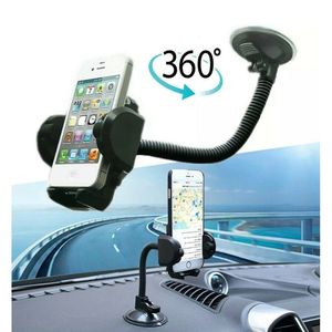 Supporto Flessibile Nero per Telefono da Auto per Parabrezza e Cruscotto - Categoria Prodotti Protezione Schermo - Product Image 2