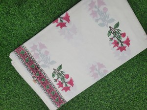 Tela de Algodón 100% Transpirable con Estampado Mugal Butta, Material Ligero para Confección de Vestidos, Tela Suave para Coser Vestidos de Mujer y Niña - Product Image 2