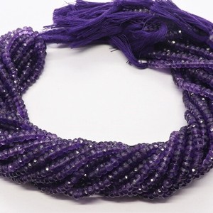 Cuentas facetadas de amatista azul africana natural AAA de 4-4.5 mm, hilo de 13 pulgadas, cuentas de amatista para la fabricación de joyería. - Product Image 2