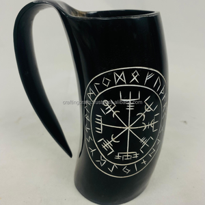 Taza de Beber de Cuerno de Vaca Pulido Ecológica de Alta Calidad, Estilo Animal, Forma Natural, Tamaño Personalizable, Tazas con Logotipo de la India en Oferta - Product Image 3