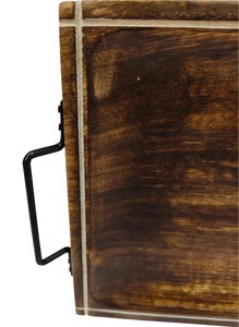 Bandeja de Madera Natural de Alta Calidad, Estilo Neo Chino, con Asa para Levantar, Rectangular, para Hogar u Hotel - Product Image 2