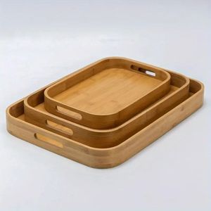 Multipurpose Wooden Serving <b>Tray</b> For Breakfast Coffee Tea <b>Snacks</b> Fruits Desserts And Dining Table Presentation - Product Image 6