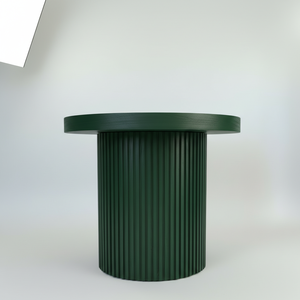 โต๊ะข้าง โต๊ะปลายเตียง ดีไซน์ทันสมัย โต๊ะกาแฟทรงกลม ขาเดี่ยว สีน้ำตาลอ่อน หรูหรา ทนทาน ไม้ยางพารา รับประกัน 1 ปี - Product Image 1