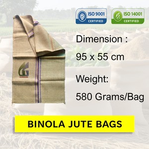 Sacs en jute neufs de 95 x 55 cm, 580 g, pour l'emballage alimentaire et agricole, sacs en toile de jute en gros, Goodman Global Bangladesh - Product Image 2