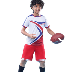 Uniforme de rugby sublimado para jóvenes, conjunto de jersey y pantalones cortos para niños, 100% poliéster, uniforme de rugby personalizado por sublimación para jóvenes - Product Image 1