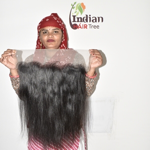 <b>Cheap</b> 100% Machine Double Drawn Wholesale Remy Virgin Indian Straight 13*4 HD Frontal Loose Wave Clip-in/Weave Women Human Hair - Product Image 2