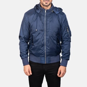Chaqueta Bomber Verde Oliva para Hombre, con Capucha, Cierre de Cremallera, Ropa Exterior Informal, Material de Poliéster, para Otoño, Corte Regular - Product Image 5
